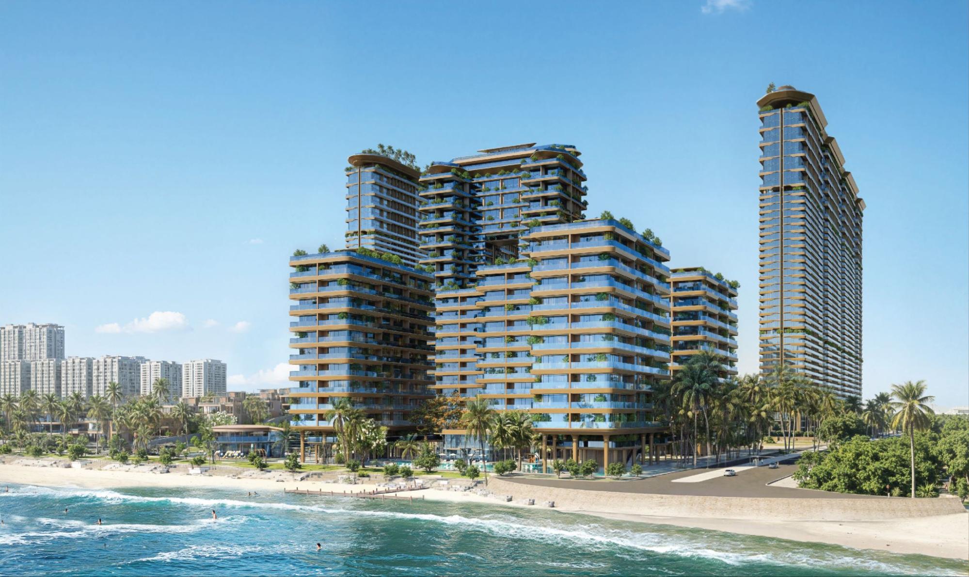 Kiến trúc Vertical Resort tại Sunshine Bay Retreat Vung Tau: Đưa nhịp thở đại dương vào “thành phố” nghỉ dưỡng tầng không